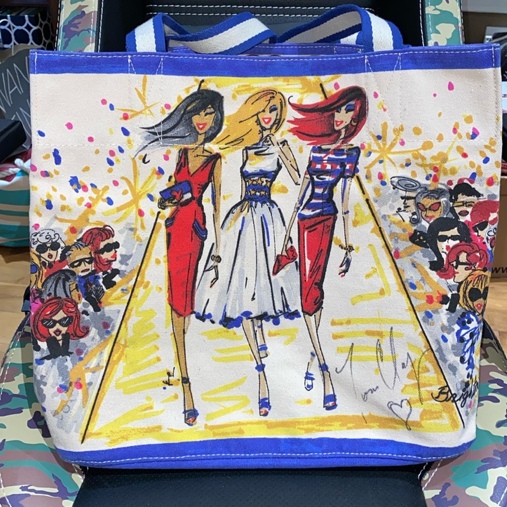 Brighton Americana VIP Tote - Limited Edition Canvas Tote - NEW - ARTIST SIGNED